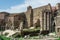 Horizontal View of the Forum Of Nerva on Blue Sky Background