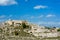 Horizontal View of the Gravina of the Sassi of Matera. Matera, S