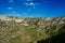 Horizontal View of the Gravina of the Sassi of Matera. Matera, S