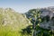 Horizontal View of the Gravina of the Sassi of Matera. Matera, S