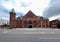 A horizontal view of the historic Washington Avenue Armory Sports and Convention Arena. Orginally