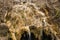 Horizontal View of a Large Travertine Waterfall