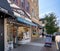 Horizontal view of the storefront of Westwoodâ€™s historic Conrad`s Confectionery in downtown