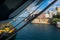 Horizontal View of the Taranto Swing Bridge Protected By Rolling Fenders for the ITS Cavour Transit