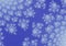 Horizontal violet blue soft floral design background