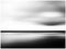 Horizontal vivid black and white minimal landscape abstraction