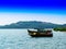 Horizontal vivid indian boats travel transportation background b