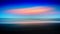 Horizontal vivid varitone ocean sunset