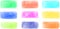 Horizontal watercolor style pop colorful background set