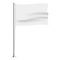 Horizontal wavy flag. Realistic mockup. Vector.