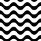 Horizontal wavy lines vector seamless pattern.