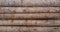 Horizontal Wood log background textured pattern plank wall