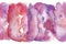 horizontally seamless colorful watercolor pattern as banner