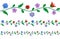 Horizontally seamless Hungarian embroidery pattern