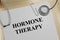 HORMONE THERAPY concept