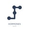 Hormones icon. Trendy flat vector Hormones icon on white background from sauna collection