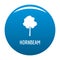 Hornbeam tree icon blue vector