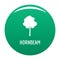 Hornbeam tree icon vector green