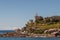 Hornby lighthouse at entrance to bay of Sydney, Australia