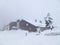 Horndl hut at Hornle mountains, wintertime, Bavaria, Germany