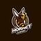 Hornet bee e-sport gaming mascot logo template