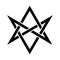 The Horns of Asmodeus (mystical unicursal hexagram)