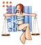 Horoscope libra with background