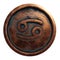 Horoscope sign Cancer in copper circle
