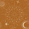 horoscope sign star map seamless pattern, celestial lunar calendar, astrology constellation , moon phases circle cosmic