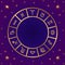Horoscope vector circle. Zodiac sings frame. 12 symbols