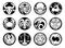 Horoscope zodiac astrology star signs symbols set