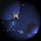 Horoscope zodiac Pices constellation simple icon