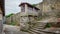 Horreo, typical spanish granary in vintage street