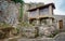 Horreo, typical spanish granary in vintage street