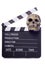 Horror film movie clapper board cutout