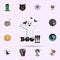 horror ghost colored icon. Halloween icons universal set for web and mobile