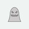 Horror Halloween ghost colored icon. One of the Halloween collection icons for websites, web design, mobile app