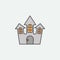 Horror house for Halloween colored icon. One of the Halloween collection icons for websites, web design, mobile app