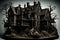 Horror Unleashed: 3D Rendered Abandoned House Shrouded in Darkness and Despair