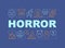 Horror word concepts banner