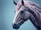 Horse animal abstract wallpaper. Soft background stallion in Pastel colors. Ai Generated