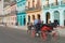 Horse carriage in central Havana, Cuba