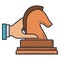 Horse chess isolated icon