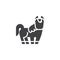 Horse Chinese zodiac vector icon