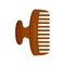 Horse comb icon, flat style