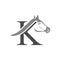 Horse combined letter k