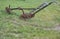 Horse drawn amish farm plow