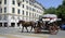 Horse-drawn carriage in corfu