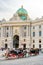 Horse-drawn carriage at the imperial Hofburg palace in Vienna