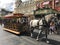 Horse drawn Trolley at Disney World.